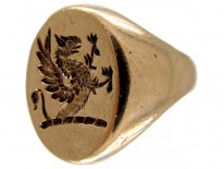 9ct Gold Griffin Signet Ring