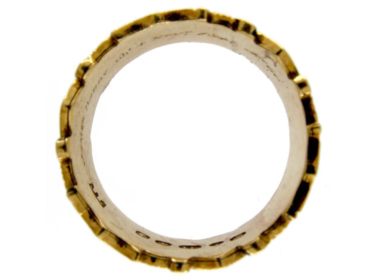Georgian 18ct Gold & Black Enamel Memorial Ring