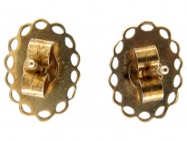 Victorian 15ct Gold Diamond Earrings