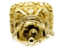 Gold & Carnelian Regency Crested Seal