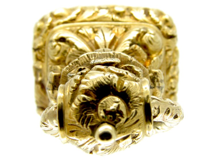 Gold & Carnelian Regency Crested Seal