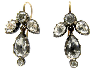 Georgian Paste Drop Earrings