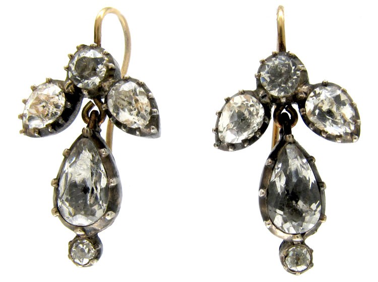 Georgian Paste Drop Earrings