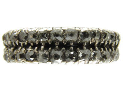 Two Row Diamond Georgian Ring