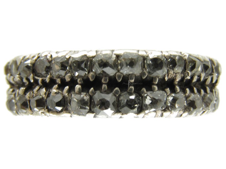 Two Row Diamond Georgian Ring