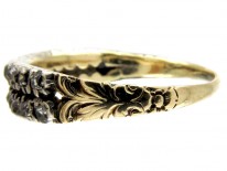Two Row Diamond Georgian Ring
