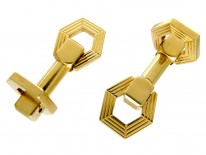 18ct Gold Stirrup Cufflinks