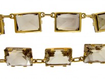Citrine & Gold Necklace