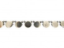 Cabochon Garnet Silver Collar