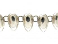 Silver Almond Shaped Collar