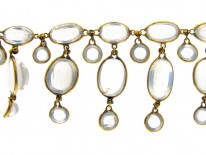 15ct Gold Moonstone Drops Necklace