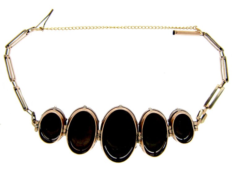 9ct White & Yellow Gold Art Deco Opal Doublet Bracelet