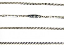 Silver & Niello Work Guard Chain