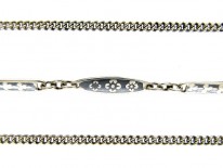 Silver & Niello Work Guard Chain