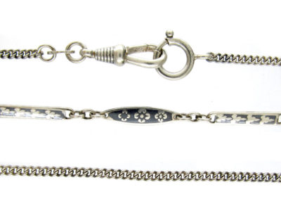 Silver & Niello Work Guard Chain