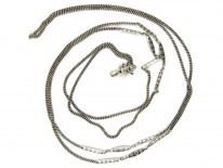 Silver & Niello Work Guard Chain