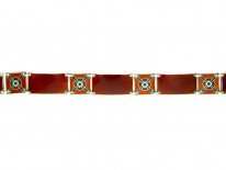 Silver & Enamel Norwegian Retro Bracelet