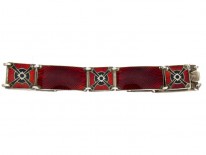 Silver & Enamel Norwegian Retro Bracelet