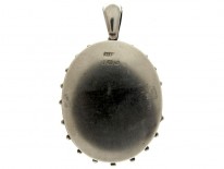 Silver with Two Colour Gold Overlay Victorian Locket