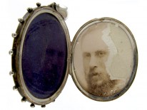 Silver with Two Colour Gold Overlay Victorian Locket