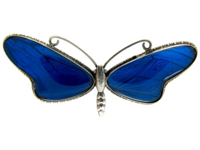 Butterfly Wing Butterfly Silver Brooch