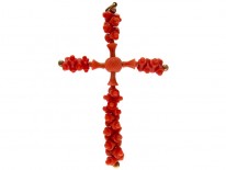Georgian Carved Coral Cross