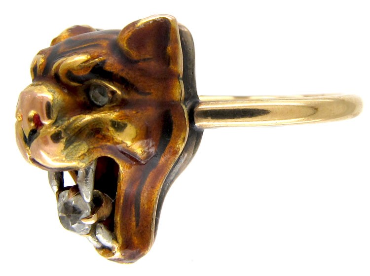 Tiger's Head Ring