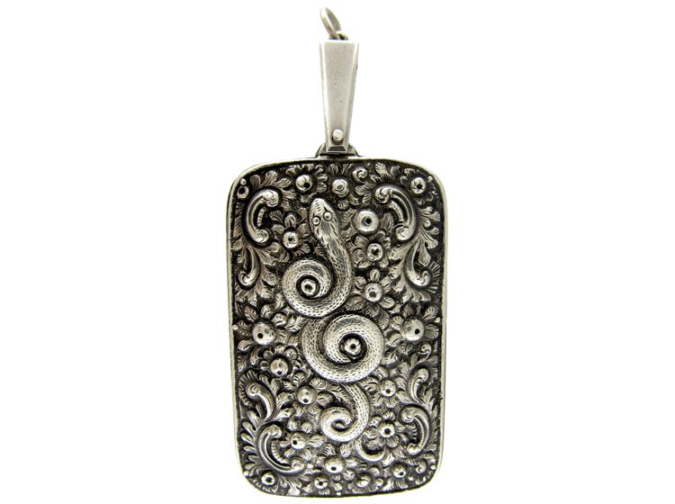 Large Silver Repoussé Pendant