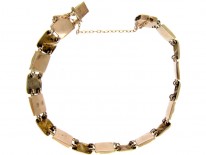 Murrle Bennett 9ct Gold & Blister Pearl Bracelet