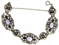 Silver & Amethyst Bracelet