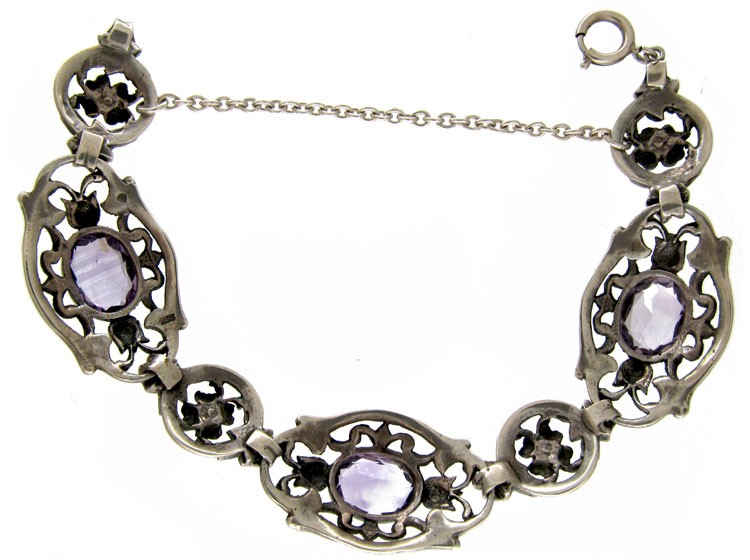 Silver & Amethyst Bracelet