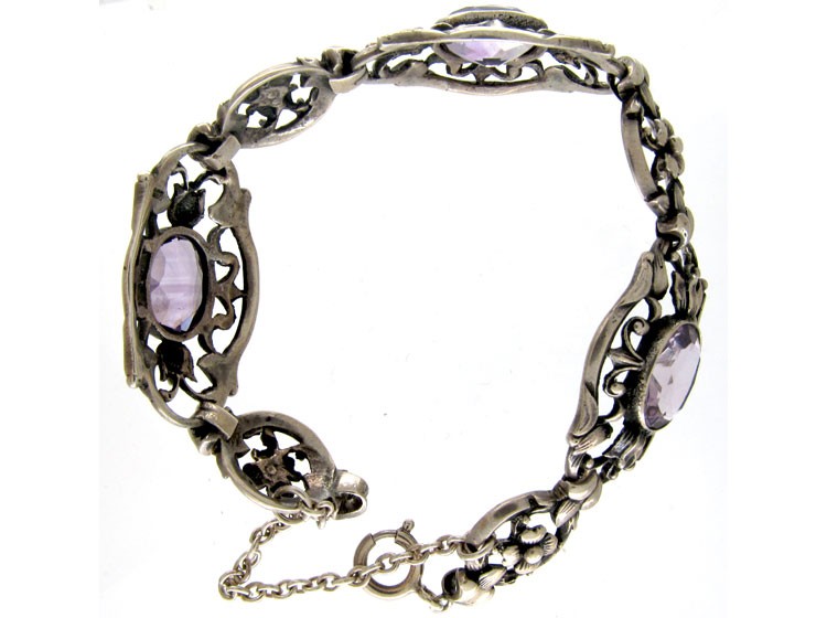 Silver & Amethyst Bracelet