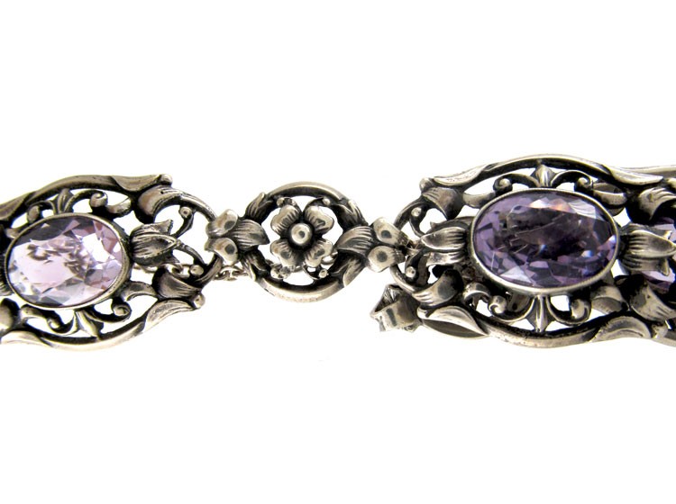 Silver & Amethyst Bracelet