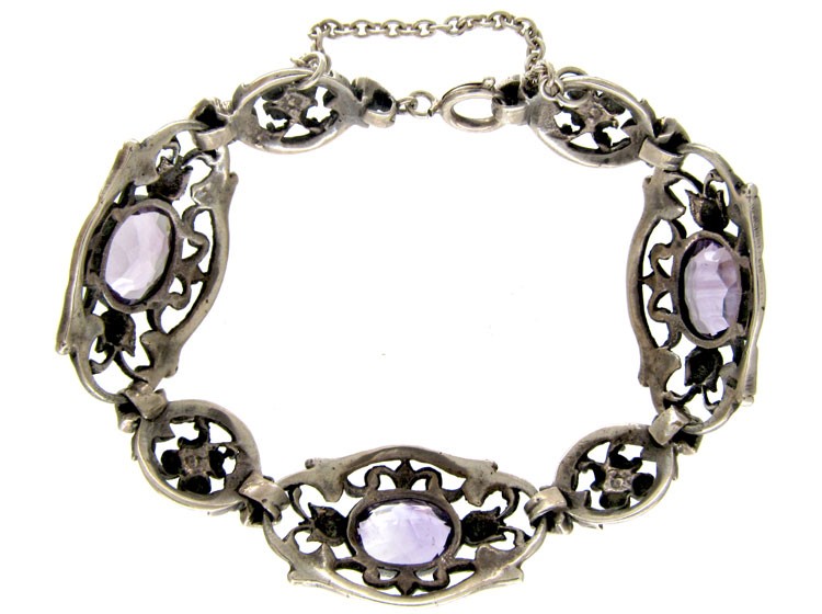 Silver & Amethyst Bracelet