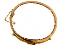 15ct Gold & Natural Split Pearls Bangle