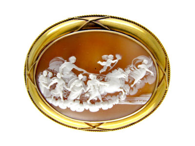 Neo Classical Shell Cameo in Original Case