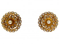 Pearl & Gold Earrings