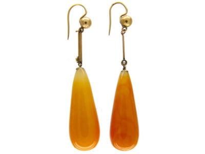 Amber Drop Earrings