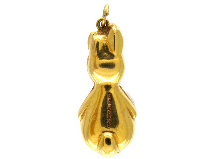 Gold Rabbit Charm