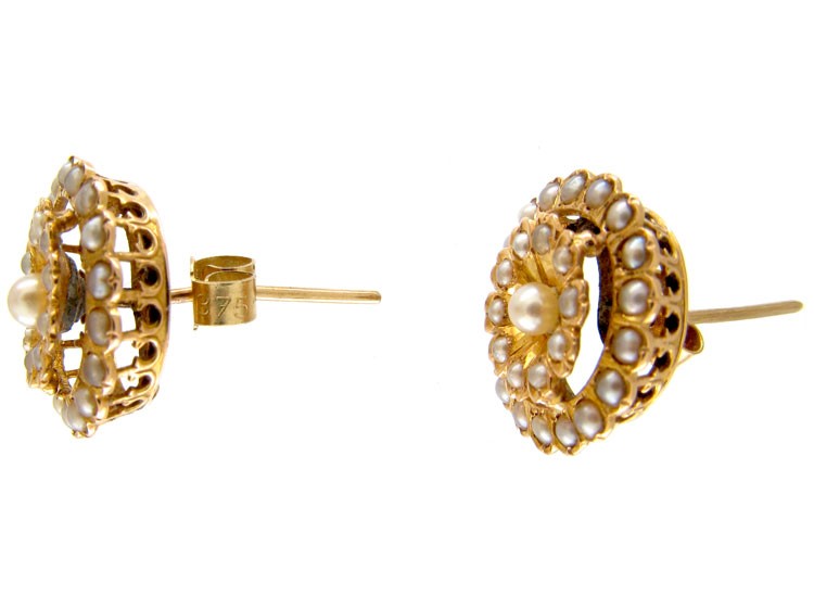 Pearl & Gold Earrings