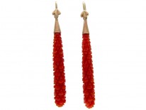 Coral Drop Earrings