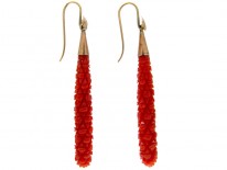 Coral Drop Earrings