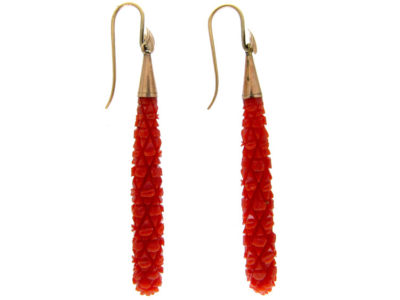 Coral Drop Earrings
