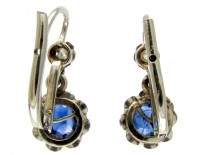 Sapphire & Diamond Edwardian Drop Small Earrings