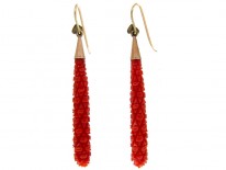 Coral Drop Earrings