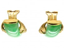 Jade & Gold Earrings