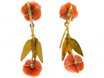 Victorian Coral Earrings