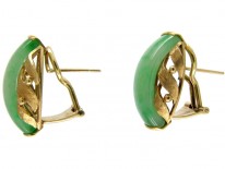 Jade & Gold Earrings