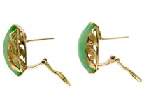 Jade & Gold Earrings