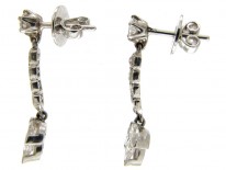 Retro Diamond Drop Earrings